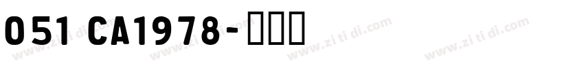 051 CA1978字体转换